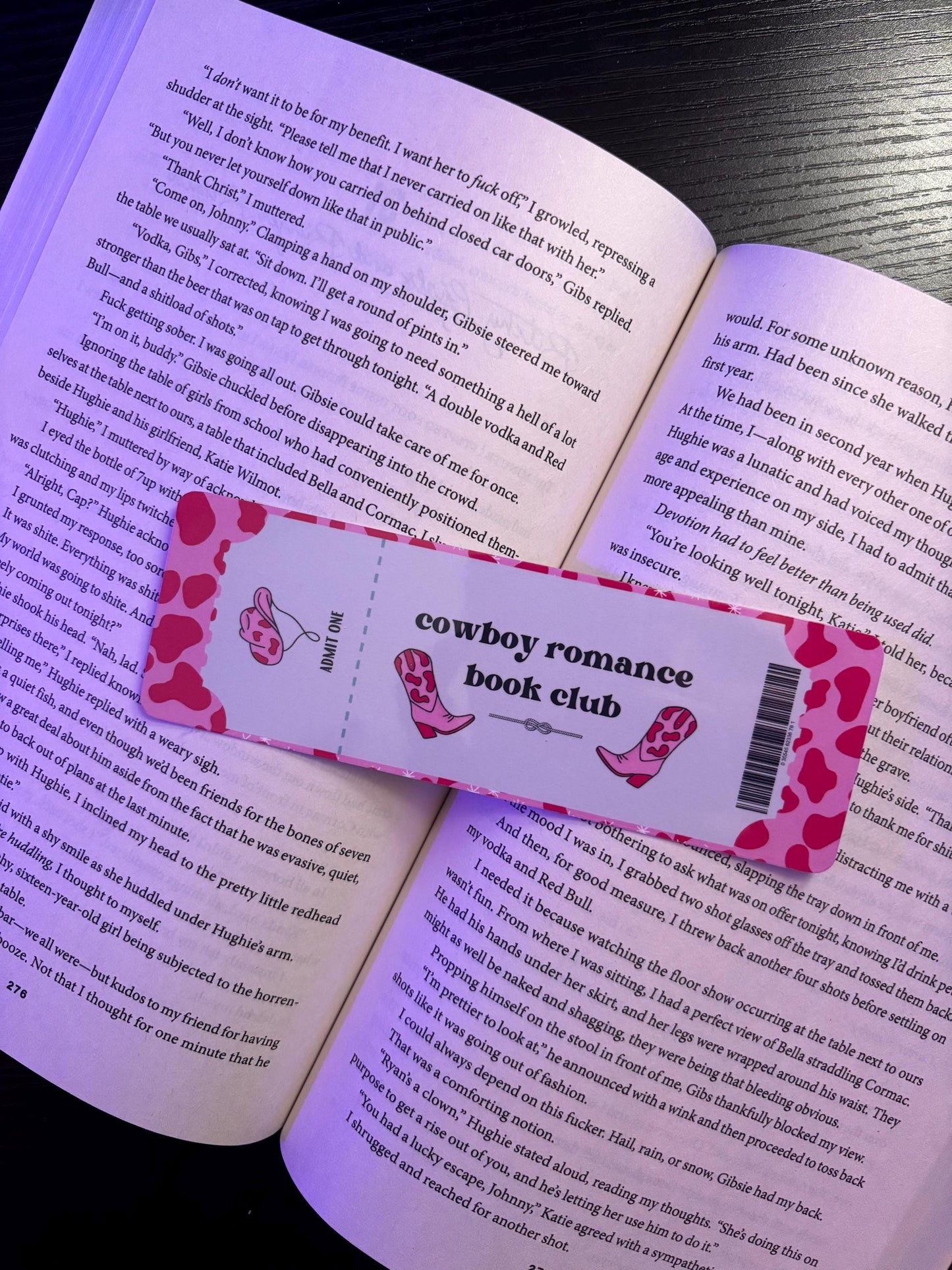 Book Club Ticket Bookmarks