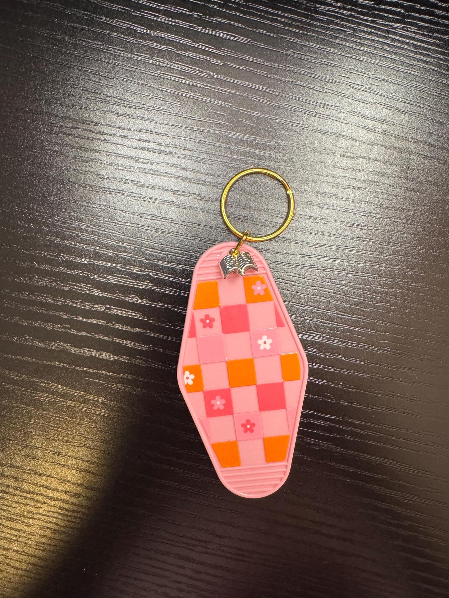 Groovy Keychains with Book Charm