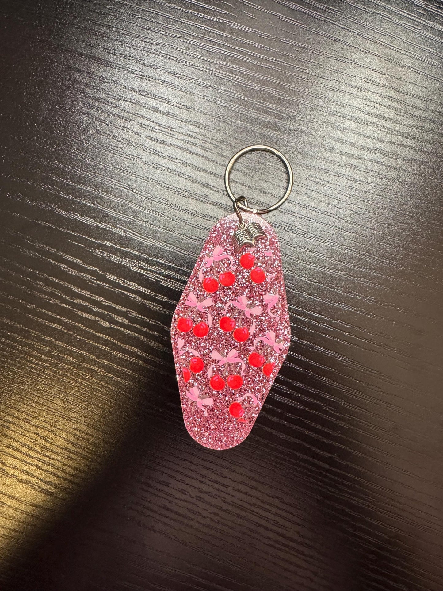 Books, Bows & Cherries Keychains
