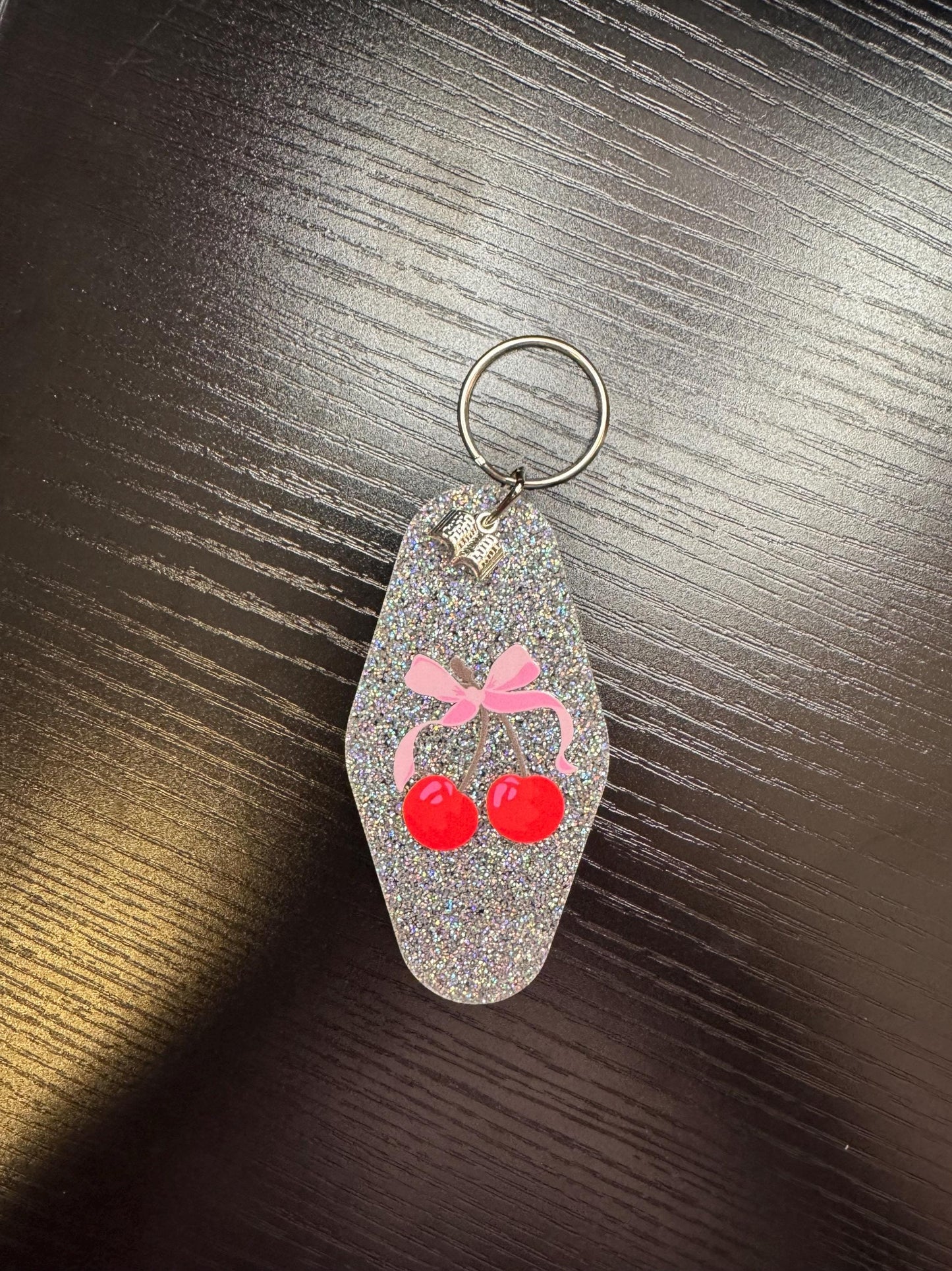 Books, Bows & Cherries Keychains