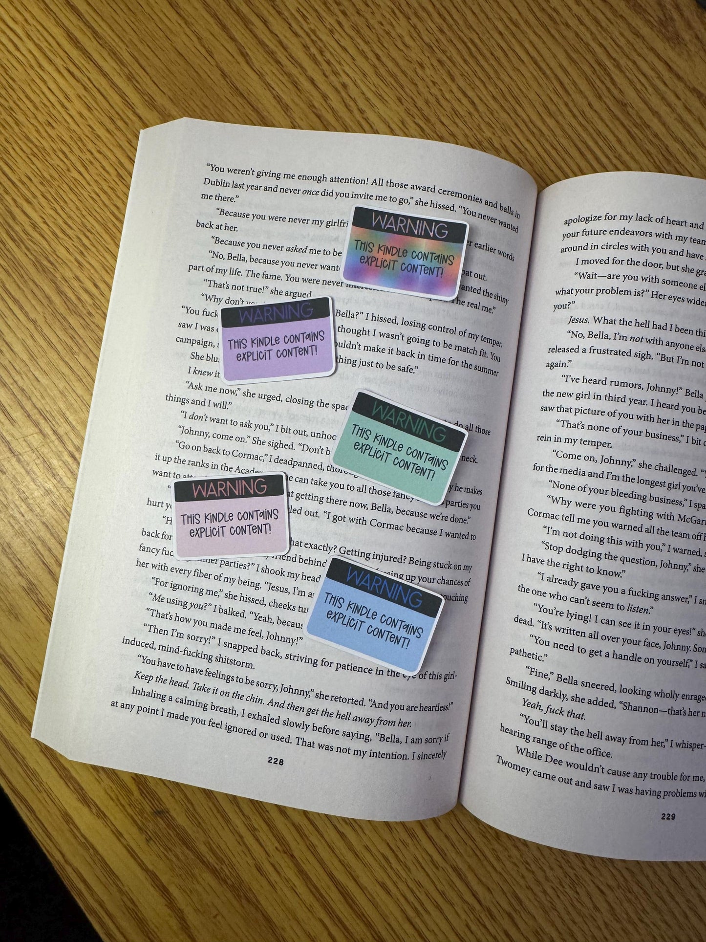 Kindle Explicit Content Stickers