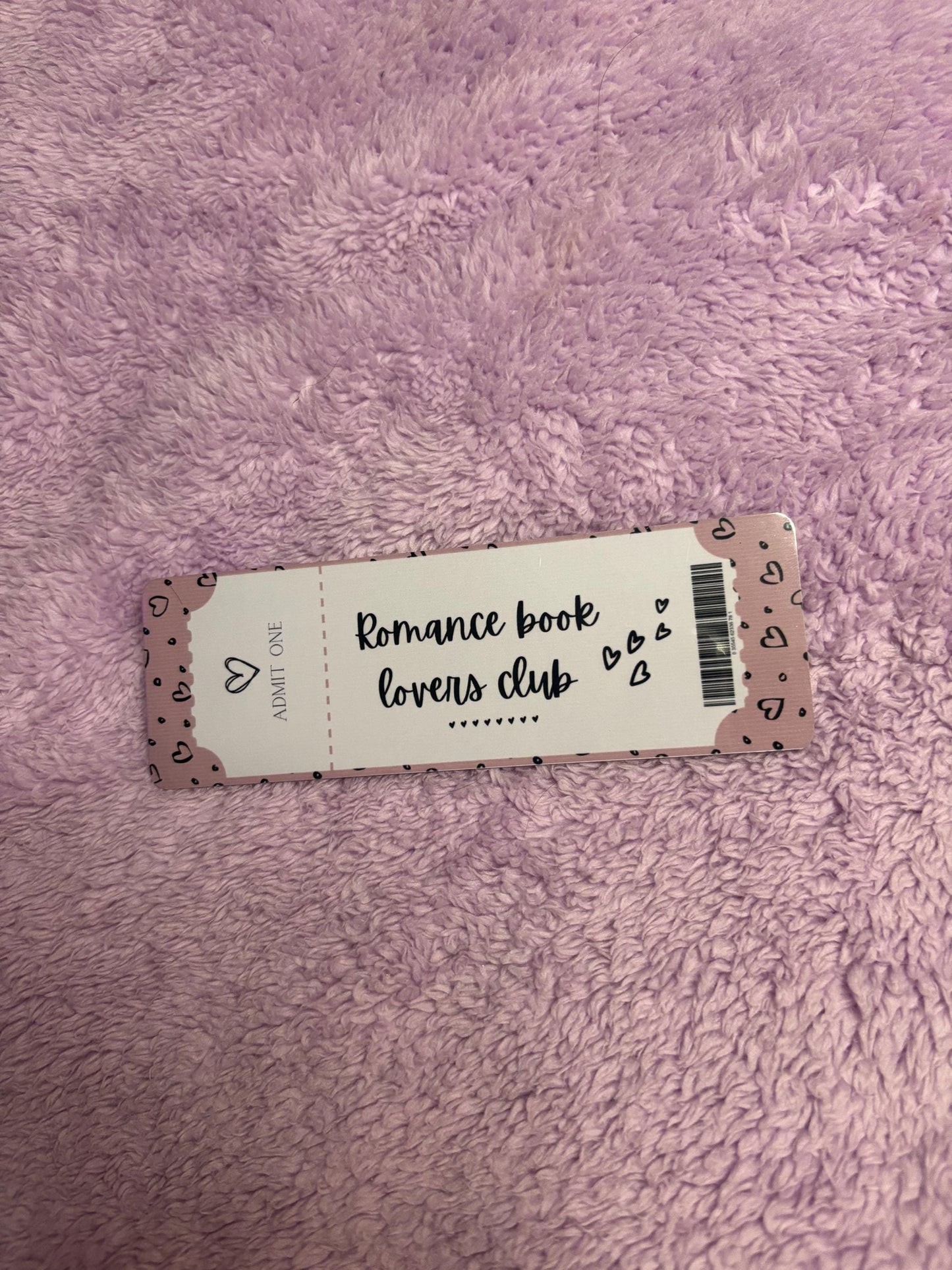 Book Club Ticket Bookmarks