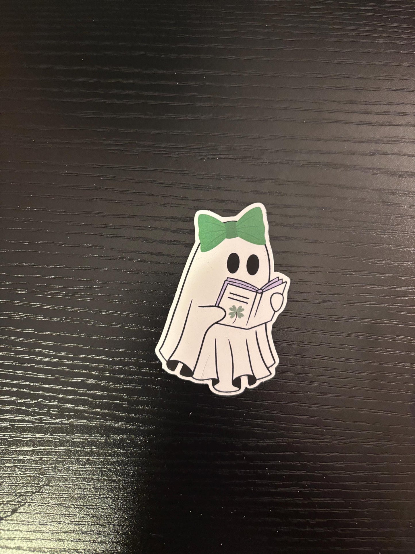 Bookish St Pattys Ghost Stickers