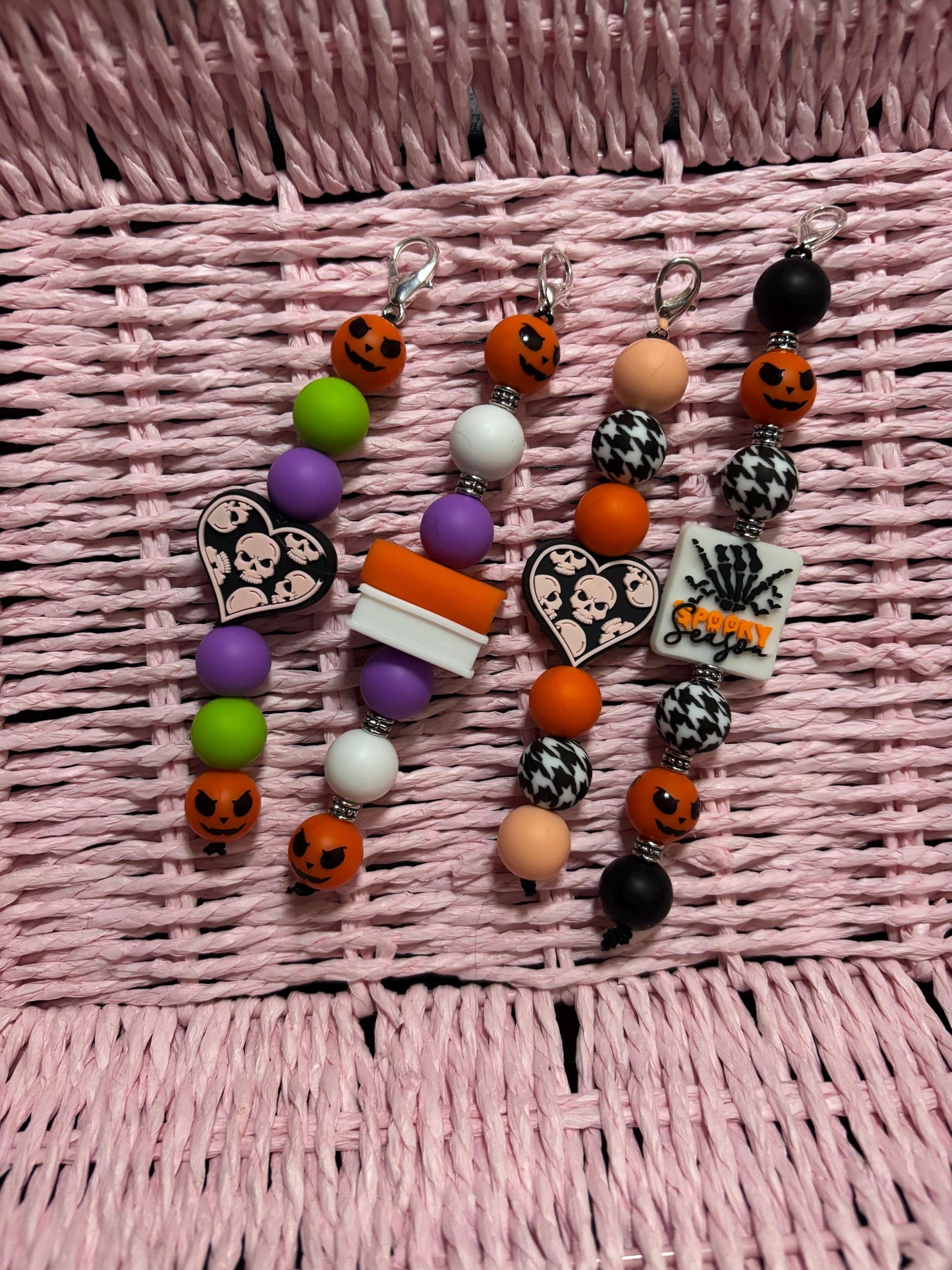Silicone Beaded Keychains
