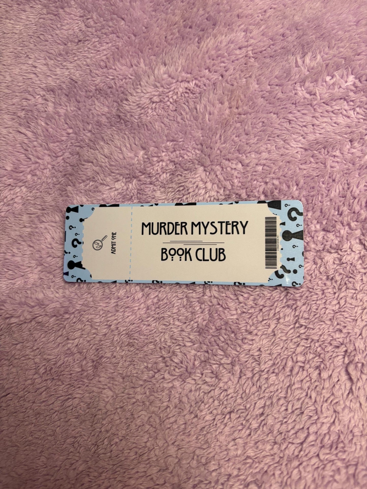 Book Club Ticket Bookmarks