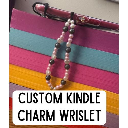 Custom Kindle Charm Wristlet
