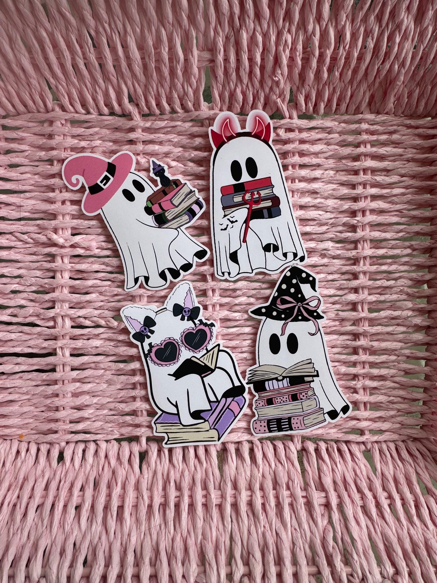 Halloween Reading Ghostie Stickers