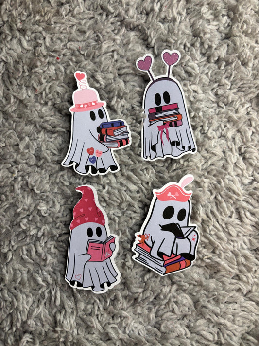 Valentine's Day Ghost Stickers