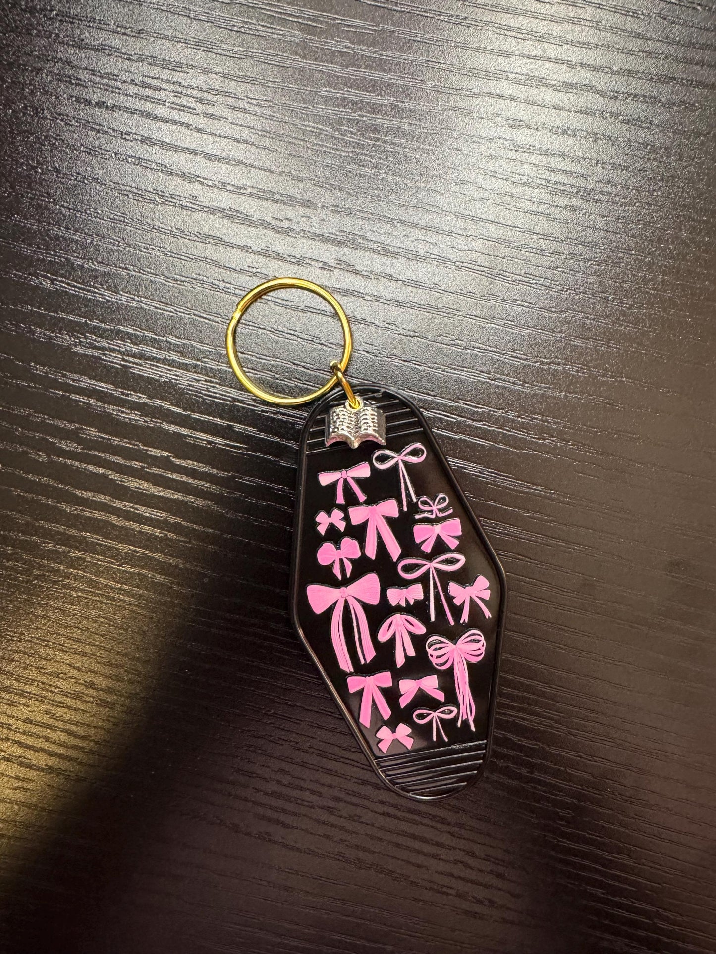 Books, Bows & Cherries Keychains