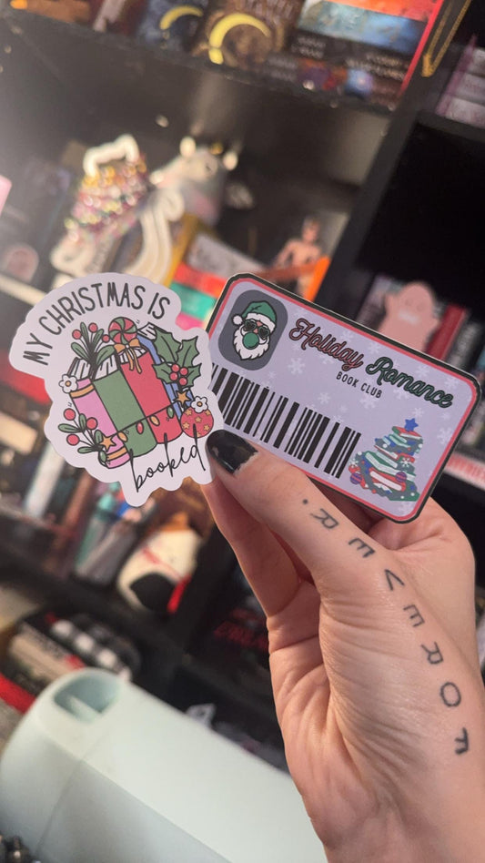 Bookish Christmas Stickers