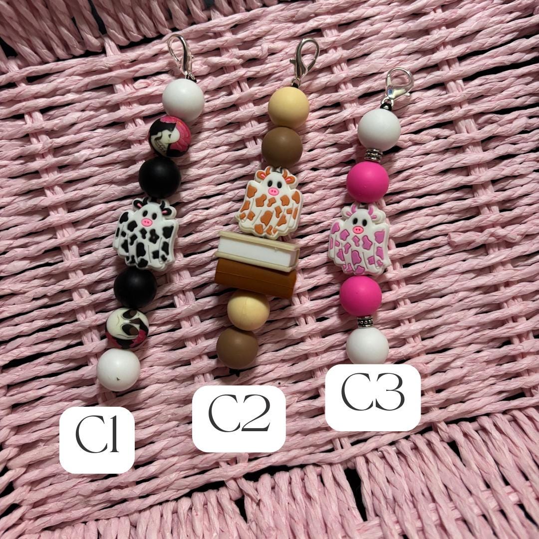 Silicone Beaded Keychains