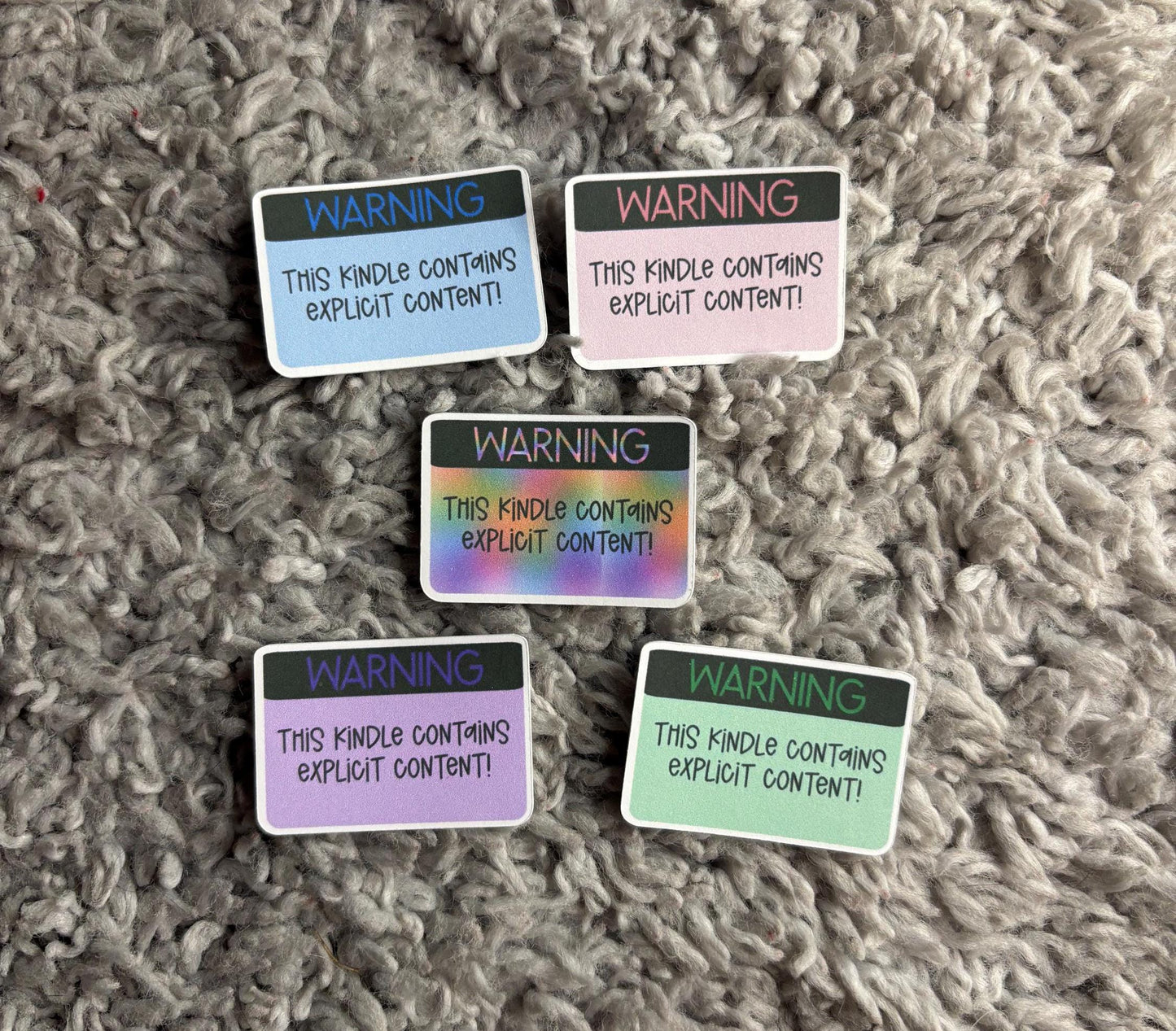 Kindle Explicit Content Stickers