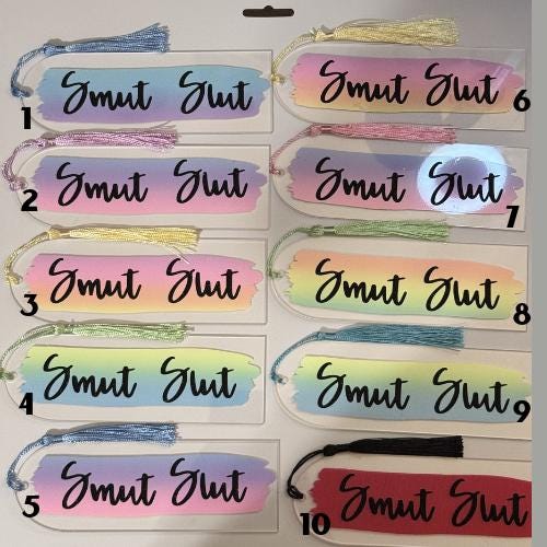 Smut Slut Acrylic Bookmark