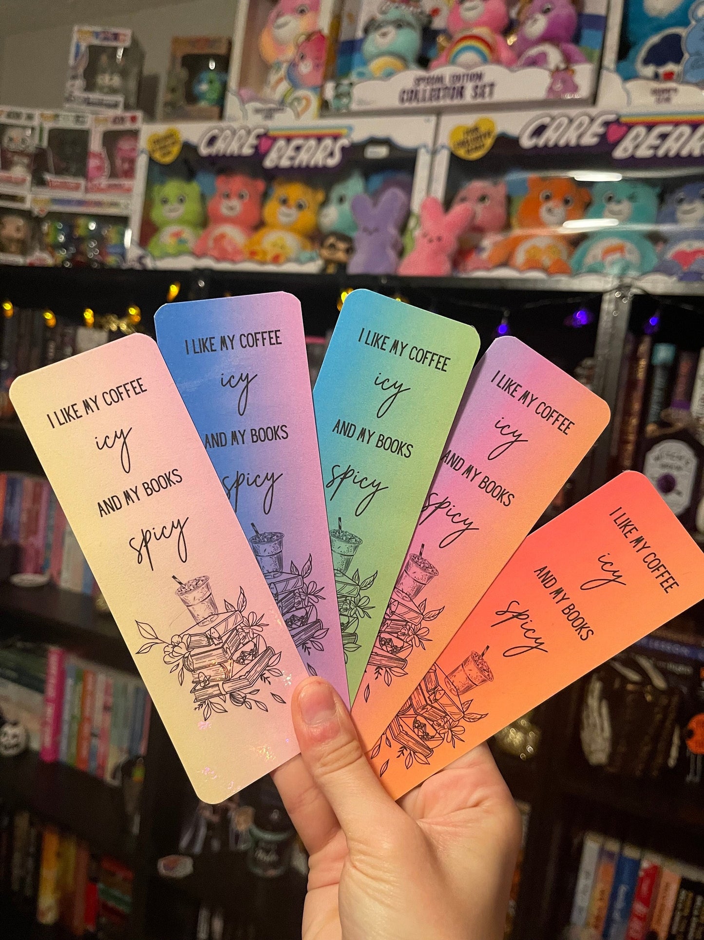 Coffee Icy, Books Spicy Bookmark